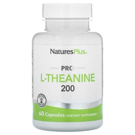 NaturesPlus Pro L-Theanine 200 Capsule NaturesPlus Pro L-Theanine 200 Capsule, 1 ea, 60 tablets / NaturesPlus Pro L-Theanine 200 Capsule 네이처스플러스 프로 L-테아닌 200 캡슐, 1개, 60정