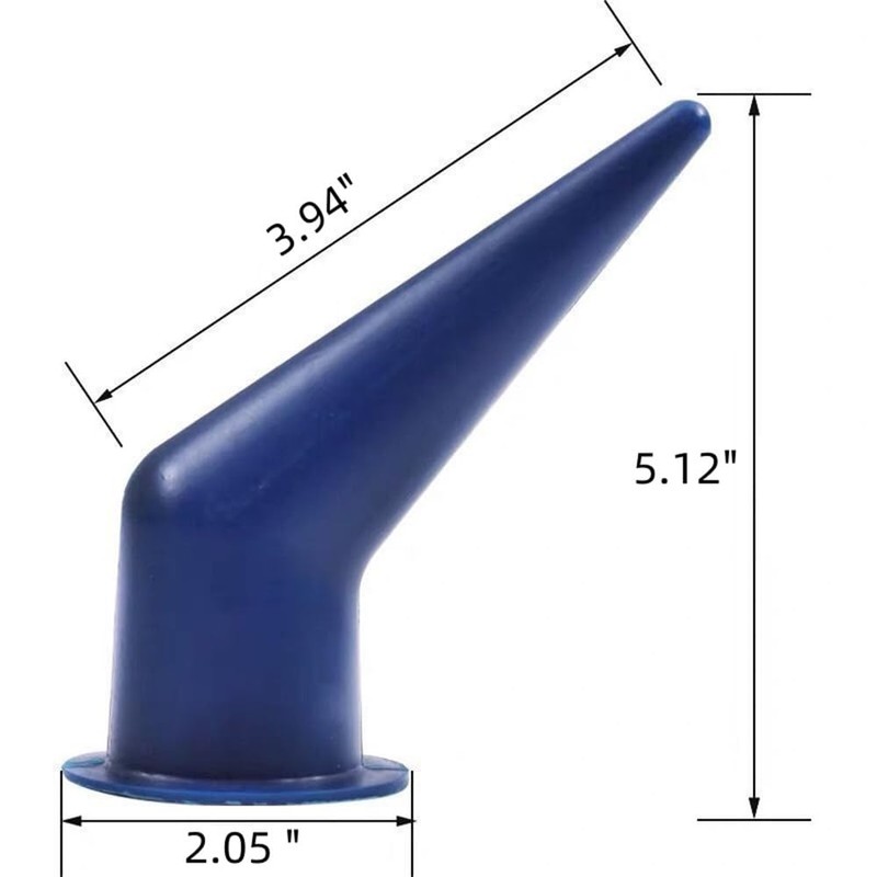 Angle Nozzle for Bulk Caulk Guns, 3-Pack