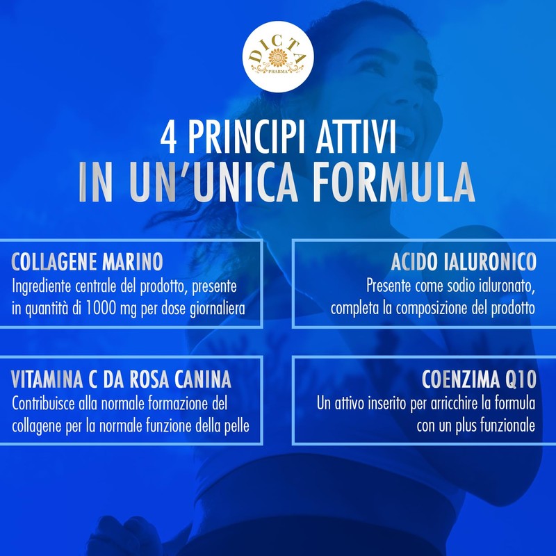 Collagene Marino con Acido Ialuronico Forte 120 Cpr 3000mg -