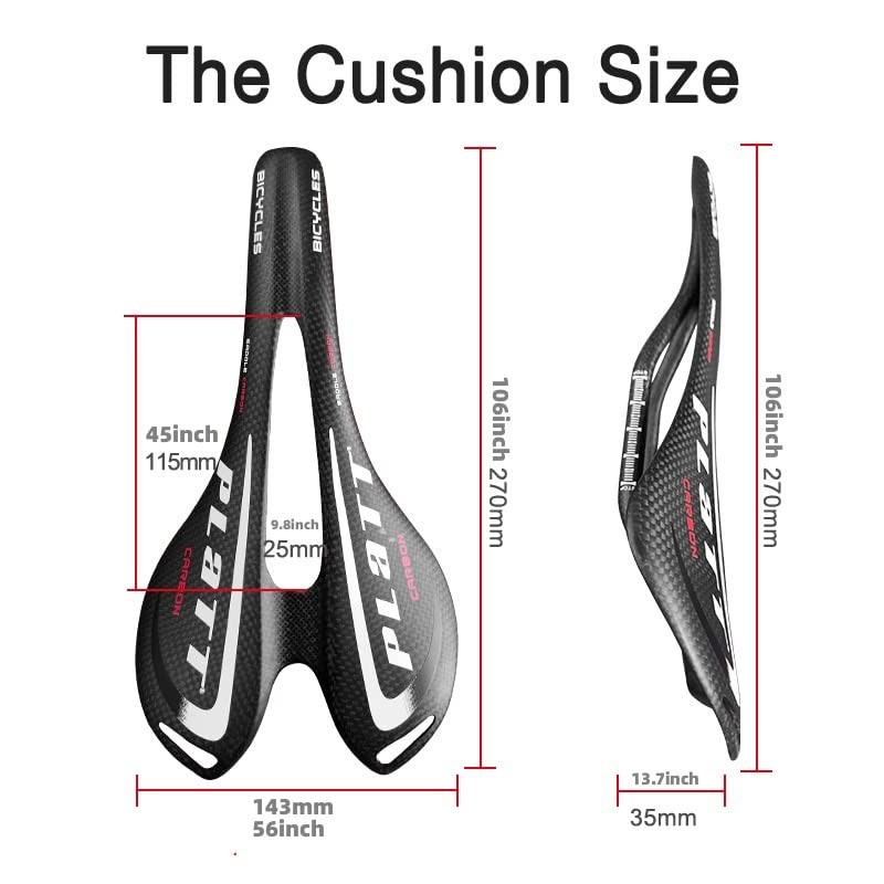 Full carbon fiber saddle bike vtt racing saddle wave road