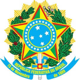 (5 Pack!) Brazil Coat of Arms Sticker Decal Brazilian Flag Car Truck Vinyl 4" x 4"