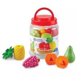 Learning Resources Snap n Learn Fruit Shapers Educational Toy for Preschool Shape Sorting Fun