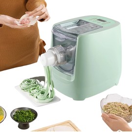 Automatic Pasta Machine, 13 Noodle Shapes Pasta Maker Machine 260W Electric Noodle Maker Machine 600g Flour Capacity Pasta Maker Machine Spaghetti Making Machine for Home Restaurant Hotel