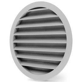 calimaero® WSGG Ventilation Grille 200 mm, Ventilation Grille with Fly Screen, Robust Cast Aluminium, Ventilation Grille for Motorhomes, Garden Sheds, Garage, Supply and Exhaust Air Grille, UV-Stable,