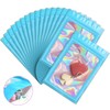100 Pack Holographic Bags, Smell Proof Packaging Bags, Clear Window