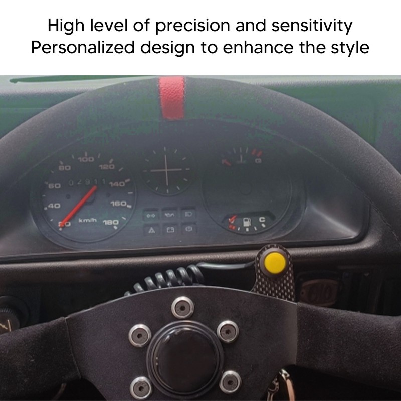 Steering Wheel Horn Button 6 Hole Carbon Fiber Comfortable Touch
