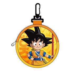 K-Company Dragon Ball Daima Goku DBD-MKP-GK Pouch with Round Carabiner (Neoprene) H10 x W10 x Depth 1.5 cm