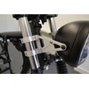 Alchemy Parts Motorcycle Brushed Headlight Brackets with Fork Clamps to