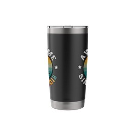Birthday Hockey Lover Gift 7 years Old Awesome Since 2018 Stainless Steel Insulated Tumbler