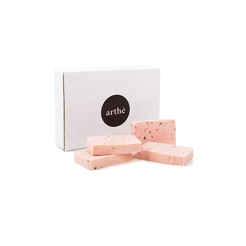 KIT de 4 JABONES ARTESANALES de ROSAS