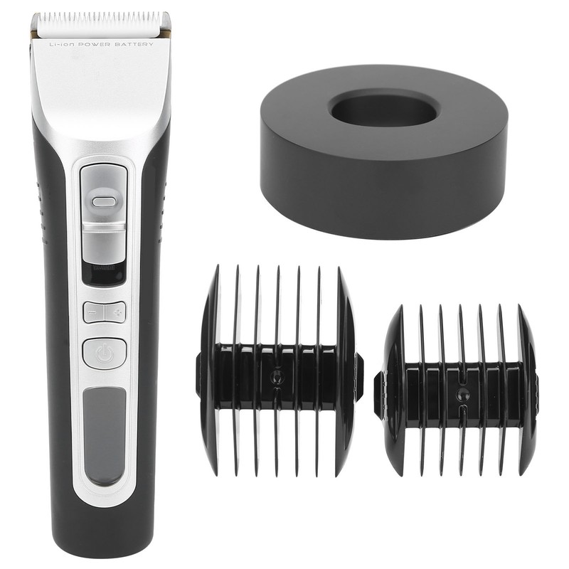 Men Electric Hair Clipper Cutter LCD Display Guide Combs Hair