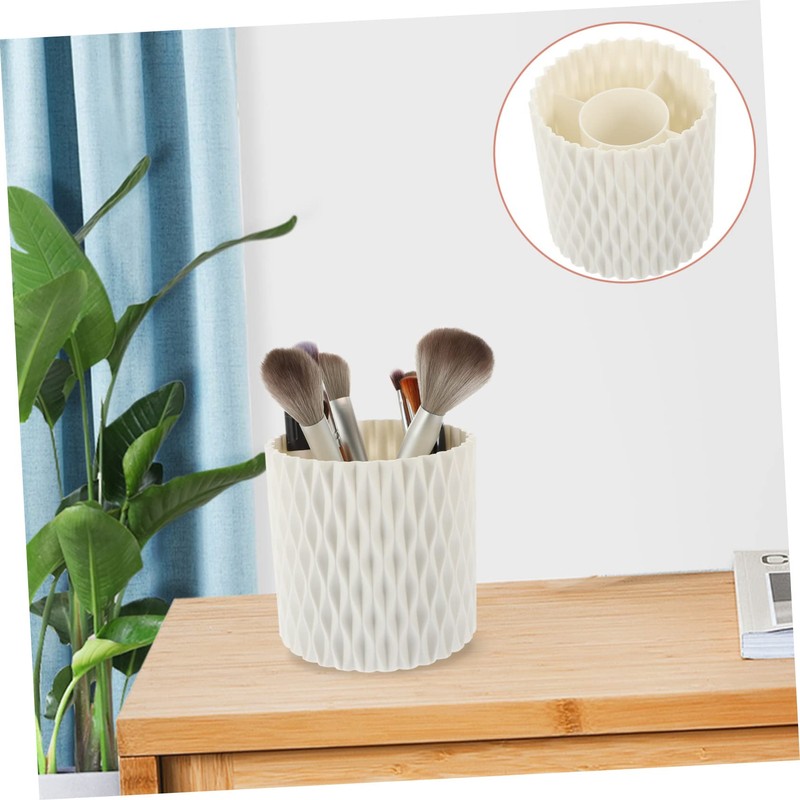 Ipetboom Rotating Makeup Brush Holder Portable Storage Container for Brushes