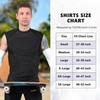 TUOYR Mens Football Padded Shirt Baseball Compression Vest with Pads