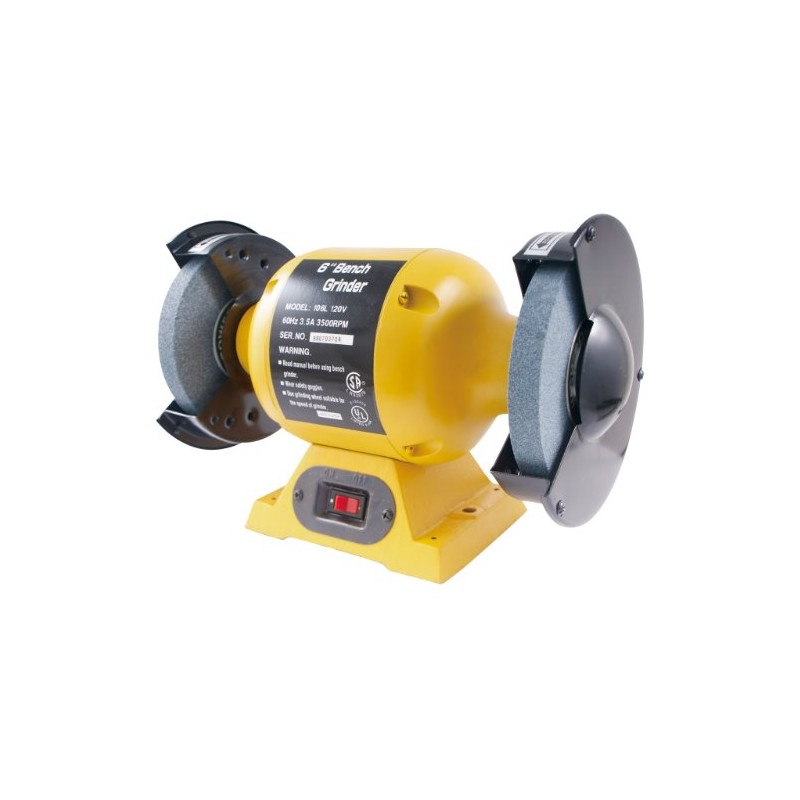 HHIP 7600-0030 Heavy Duty Bench Grinder, 6" Size, .5 HP