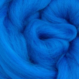 Merino Wool Roving | Premium Combed Wool Top | 22 Micron, Perfect for Felting Projects, Spinning, Wall Hangings and Tapestry (Mediterranean)