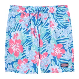 vineyard vines Men's Standard 7" Printed Chappy Trunks, Floral Tide Blue