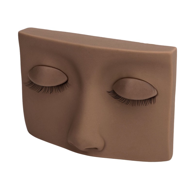 Lash Mannequin Head with 3 Pairs Replaceable Eyelid Silicone Eyelash