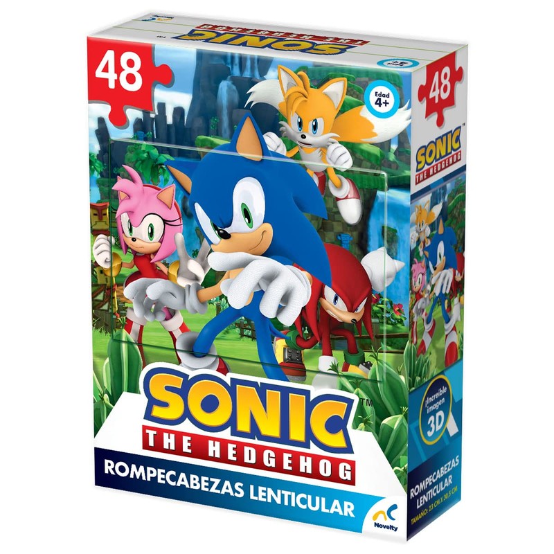 Novelty Corp - Rompecabezas 3D de Sonic, Rompecabezas para Niños,