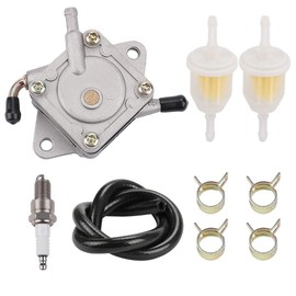 AloneGoer 1014523 Fuel Pump for Club Car Gas Golf Cart DS & Precedent (1984-up) 290FE 350FE Engines Replacement Kit with Fuel Filter Fuel Line Spark Plug Tune Up kit