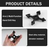 Jawfait 4 in 1 Drill Chuck Key, Professional Drill Chuck