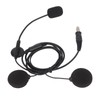 Motorbike Full Face Helmet Earpiece Mic 7.1mm Plug Two Way