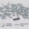 SKIR'CO (Pack of 100) Zinc Plated Euro Screws 6.0 x