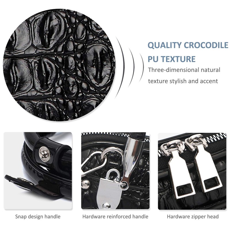 NICOLE & DORIS Retro Handbag for Women Classic Crocodile Crossbody