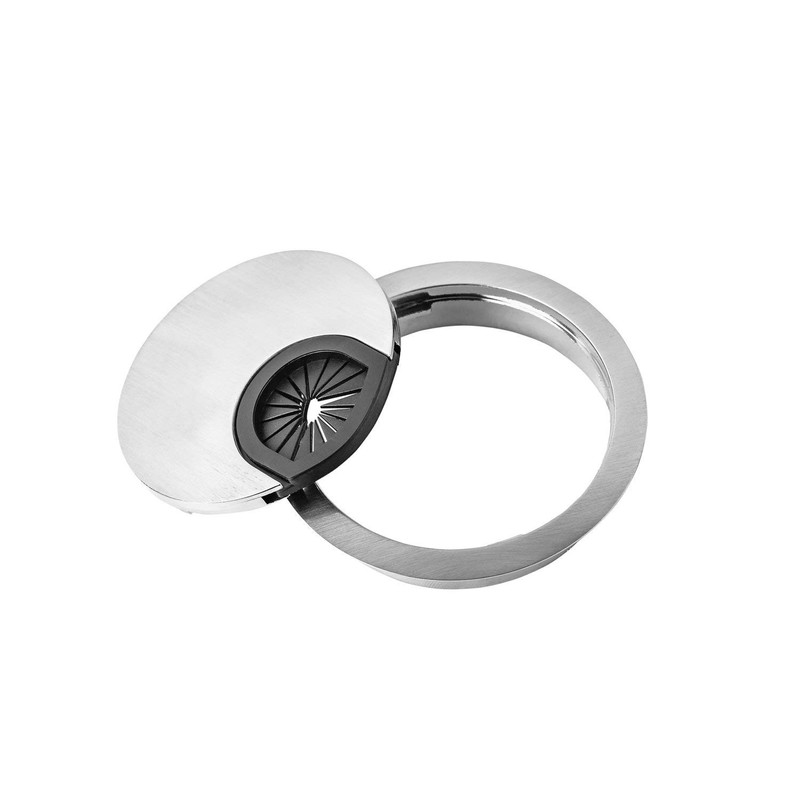 Gedotec Modern cable passage desk cable guide style round metal