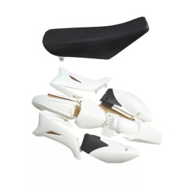 Unbranded White Plastics Fender Kit + Seat For Yamaha Dirt Pit Bike TTR110 TTR 110E 125cc