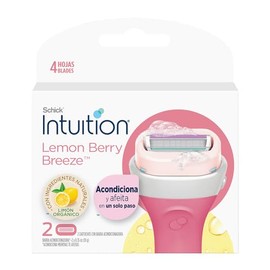 Schick Intuition Máquina de Afeitar para Mujer 4 Hojas 2 pz