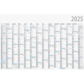 rido/idé Poster Calendar (2025), 1 Page = 14 Months