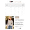 IVIR Women's Knit Jumpers V Neck Sweatshirt Ladies Casual Classic
