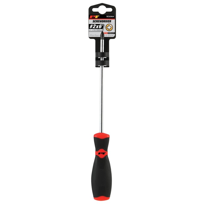 Performance Tool W30964 Black & Red Phillips Screwdriver, #2 x