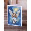 Caroline's Treasures English Cocker Spaniel My Angel Greeting Cards Pack