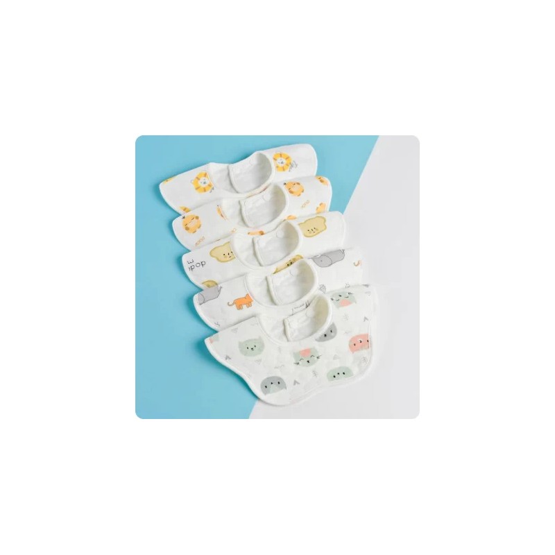 New Arrival Colorful Printing Bamboo Soft Baby Bibs Bamboo Material
