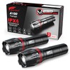 HAUSBELL A100 LED EDC Flashlights High Lumens,Bright, Zoomable, Waterproof, Powerful,
