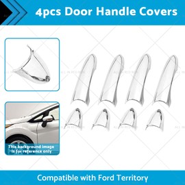 MAX COOL 4PCS Chrome Car Door Handle Covers Suitable for Ford Territory 2004-2018