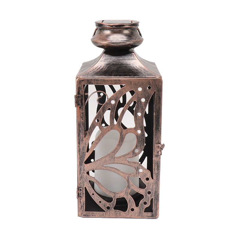 LED Solar Lantern Outdoor Hanging Hollow Out Butterfly Solar Light