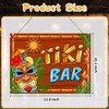 Tiki Bar Sign Hawaiian Luau Party Decoration Supplies Wooden Tiki