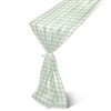 Takiito Green Gingham Checkered Gauze Table Runner 108 inches Long,