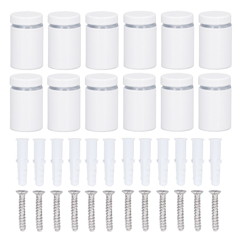 12Pcs Standoff Screws Stainless Steel Advertising Nail Wall Mount Sign