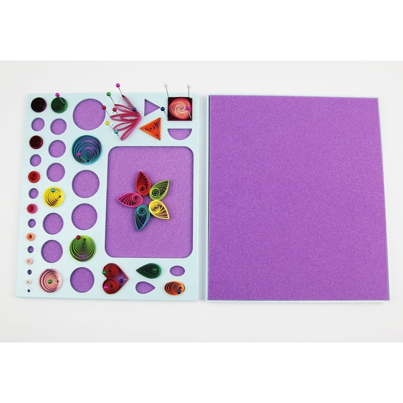 YURROAD 3 in 1 Paper Quilling Template Board with Pins