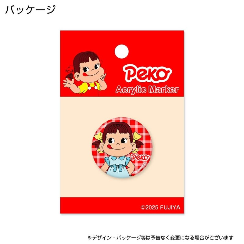 HOKUSHIN TRADING MK0511 Golf Ball Marker Peko-chan Acrylic Marker Check