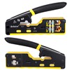 Brileine RJ45 Crimp Tool Pass Through Crimper for RJ45 Connectors