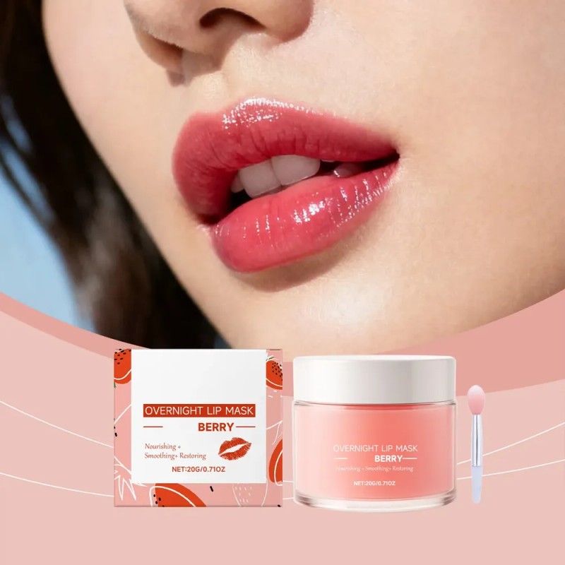 Mascarilla Labial Very Berry, Nutritiva, Suavizante Y Restau