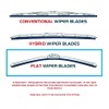 Mehr Wiper Blade Flat Front Kit Fits: Volkswagen Golf Plus