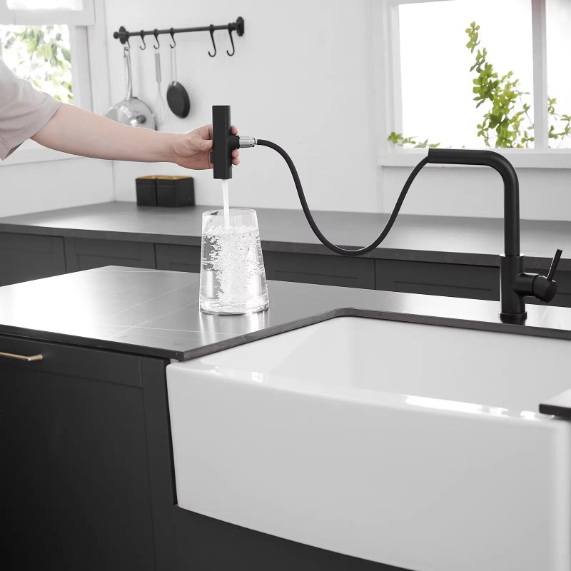 FLG Commercial and Household Chrome One Hole Water Saving Handle