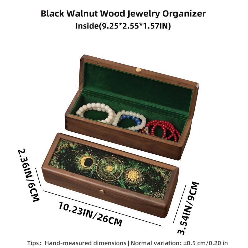 Solid Wood Jewelry Organizer Box,Decorative Box,Small Wooden Box