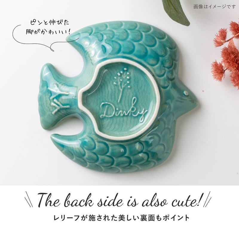 Minorutouki Mino Ware Dinky 120 Tri-Shaped Plate, Iga Mat, Navy