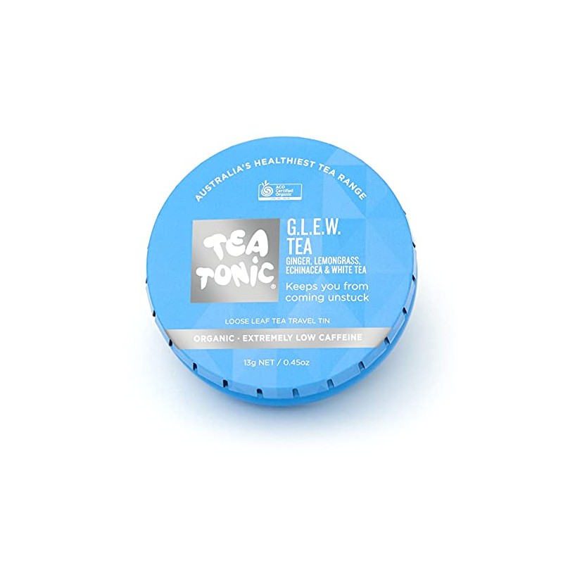 Glew (Ginger, Lemongrass, Echinacea, White Tea) Tea Loose Leaf Travel